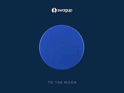 SwagUp - To the moon 3d animation 3d logo animation 3d rocket 3d rocket logo animation rocket animation swag for startup swag pack swagup rocket tothemoon