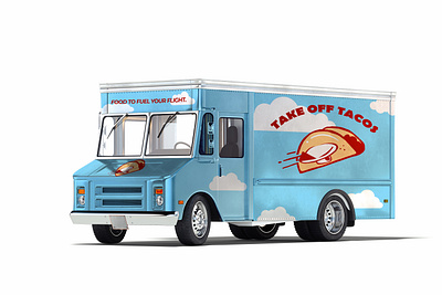 Take Off Tacos food truck adobe illustrator adobe photoshop airplane branding design flight food food illustration food truck graphic design illustration logo logo design small business vector