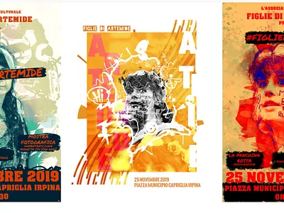 Poster design figlie di artemide illustration poster poster art poster design