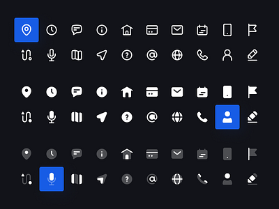 Contact Us Icon Set clean contact us dark duotone figma icon set icons interface light line minimalism png solid svg ui ux vector