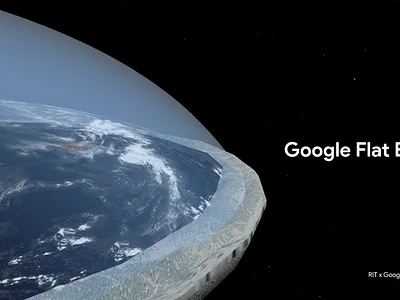 Google Flat Earth 3d animation cinema 4d cinema4d flat earth google google creative lab google maps