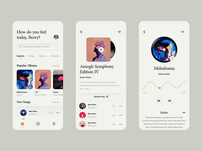 Music App Concept app application clean design digital interface iphone minimal mobile mobile app mobile ui music music app music player player skeuomorphism store ui ui ux