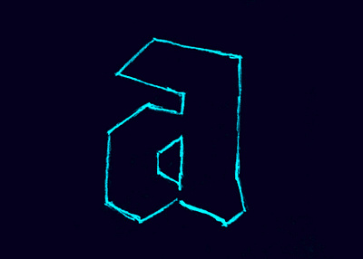 Neon Blackletter blackletter handlettering letter lettering sketch type typography