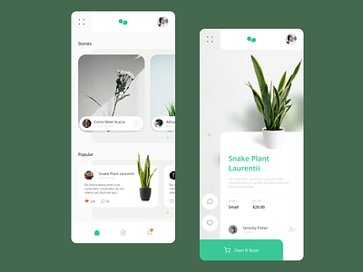 plants community app app design application design minimal planrs plants ui product product design product page ui ui design ui elements ui kit ui ux