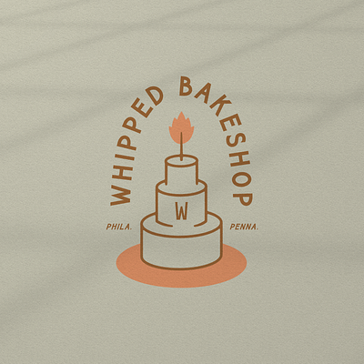 Whipped Bakeshop 001 bakery bakery logo bakeshop branding custom design illustration philadelphia philly typography