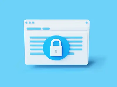 Window for Privacy Cloud 3d 3d art 3d icon art blender blue colorful cute design digital illustration