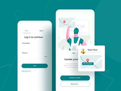 location track app exploration application apps character color design find gradient header illustration illustrations ios location mobile mobile app truck ui ux web web application website