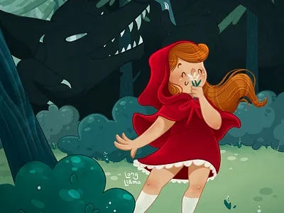 Red children art children book children book illustration digital art digital illustration illustration ipad pro art procreate