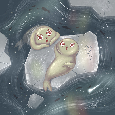 love of seals childrenbookillustration kidillustration