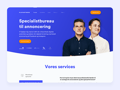 Frontpage Web Design for PL & Partners agency agency website desktop web marketing web web webdesign website