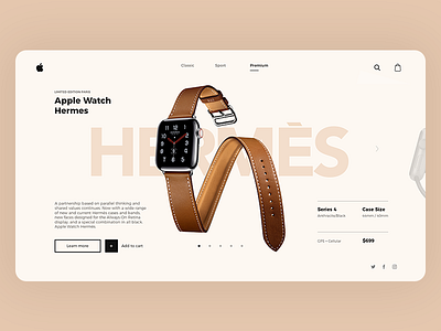 Apple Watch Hermes Special Edition branding design ui ux web