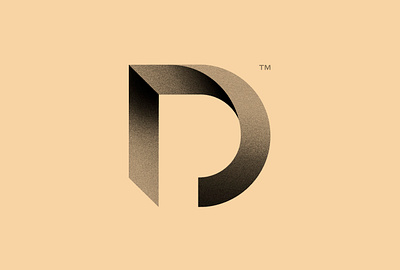 DP Monogram icon logo logotype mark monogram negative space logo negativespace type