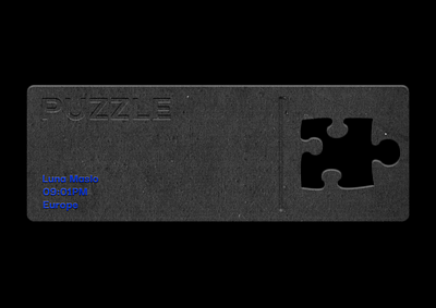 PUZZLE abstract branding branding and identity branding design design digital art digital illustration digitalart emboss graphic design minimal minimalism minimalist minimalistic photoshop poster poster a day poster design puzzles simple design