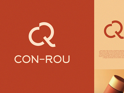 Con boutique clothing cr fashion lettering logo design luxury minimalist monogram