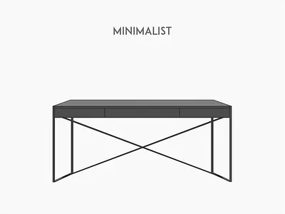 Minimalist deck chair deck flat furniture illustration minimalist vector