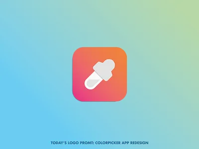 Paint colorpicker tool (day 9 of 99) design illustrator logo thirtylogos thirtylogoschallenge vector