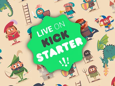 Of Knights and Ninjas on Kickstarter card game castle dragon herald jester kickstarter knights medieval ninja peasant