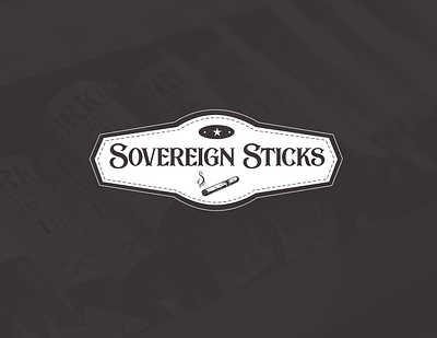 Sovereign Sticks branding charleston cigars design logo