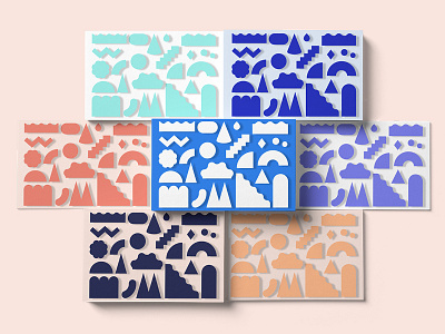 Dynamic Sets colour creative market cutouts design resources geometric graphic design illustration monochrome on trend pattern poster set shapes