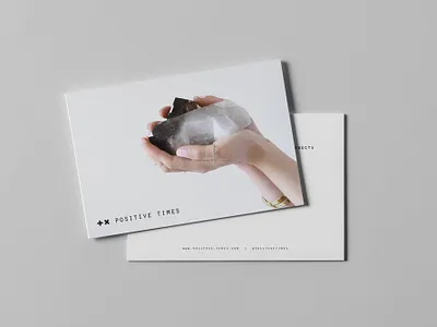 Positive Times Postcard brand brand design brand identity brand image branding design graphic design layout layout design logo logo design photography postcard typography