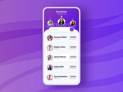 UI Challenge 19 - Leaderboard app app design daily ui dailyui game game design leaderboard leaderboards modern ui ux