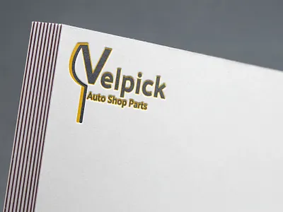 Velpick logo branding freelance design logo mockup