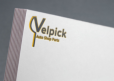 Velpick logo branding freelance design logo mockup