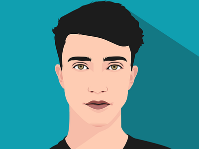 Flat Vector Portrait art avatar carachter digitalart flat flatdesign portrait vector