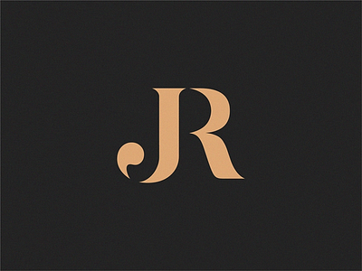 JR jr letter monogram rj