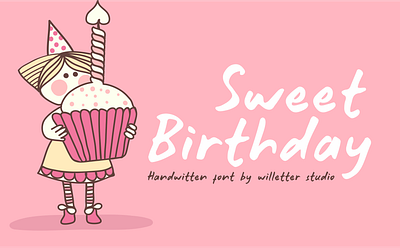 Sweet Birth day Preview branding design font design handletter handlettering handmade