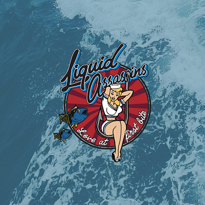 "Love at first bite" - Liquid Assassins T-shirt branding design hand drawn identity illustration lettering logo type typography vector