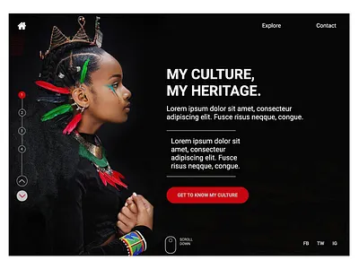 landing page adobe xd africa black brand brand design branding challenge culture daily 100 challenge dailyui design dribbble figma girl icon logo red sketch trending white