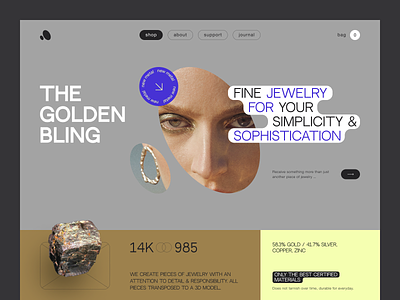 Bling Website interface product service startup ui ux web website