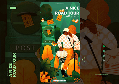 A nice road tour 2 art illustration illustration art illustration design ui