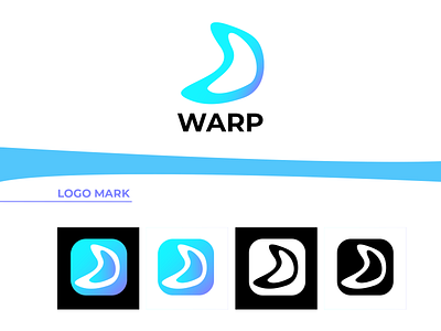 Warp - Logo app design illustration logo minimal vector