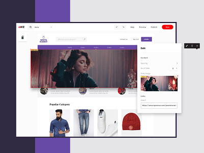 Ewiz - Template builder 17seven design template builder ui ui design user experience visual design