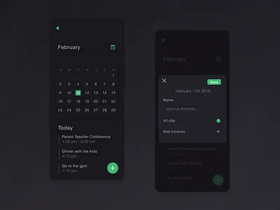Calendar Event app calendar calendar 2019 colorful dailyui design event gradient ios ui ux vector website
