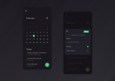 Calendar Event app calendar calendar 2019 colorful dailyui design event gradient ios ui ux vector website