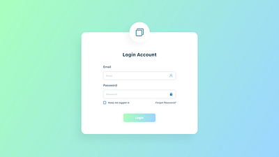 Simple Login Page UI With Gradient Background adobe xd app appdesign dailyui design login typography ui ux