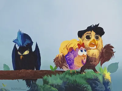 🔥 Every bird wants love. Even bad bird. angry birds birds colors contemplation illustration love nature ps relationship valentine day 和谐 漂亮 阿特