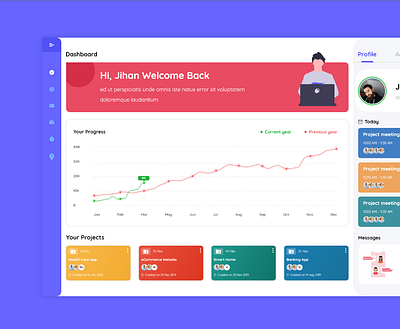 Dashboard UI app design flat illustration minimal typography ui ux web website