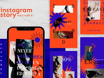 Instagram Stories Template Brutalist Style advertising art branding brutalist design freak instagram instagram banner instagram post instagram stories instagram story instagram story template instagram template posts minimalist social media social media pack social media templates stories story weird