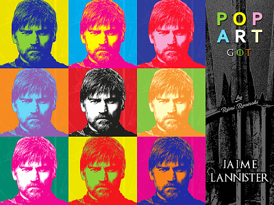 Pop Art GOT Jaime Lannister coster waldau game of thrones got grrm hbo illustration jaime jaime lannister lannister nikolaj nikolaj nikolaj coster waldau nikolaj coster waldau pop art popart rosinski rémi rémi rosinski