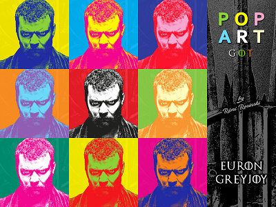 Pop Art GOT Euron Greyjoy asbæk asbæk euron euron greyjoy game of thrones got greyjoy grrm hbo illustration pilou pilou asbæk pilou asbæk pop art popart rosinski rémi rémi rosinski