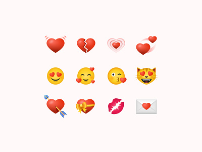 Valentine's Day Color Icons color icons design design tools digital art emoji flat design flat icons graphic design icon design icons icons pack icons set illustration illustrator love romantic st valentines valentines day vector art web design