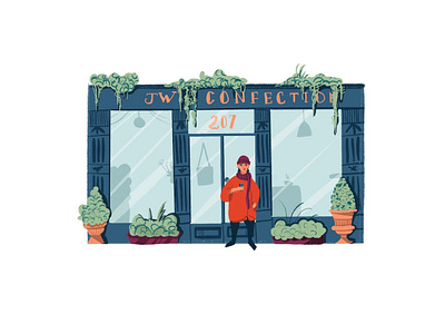 Shop design drawing illustration procreate procreateart