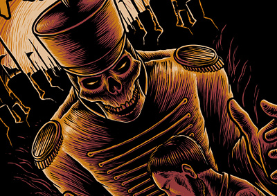 SKULL PARADE animation artwork black branding design digital illustration digital illustrator digitalart drawing illustration skull