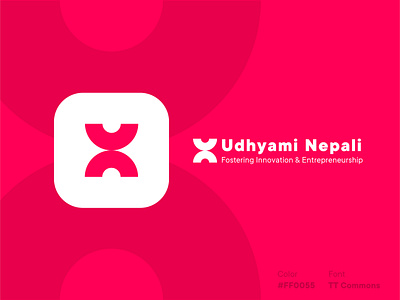 Udhyami Nepali entrepreneur entrepreneurship information logodesign nepali brand udhyami nepali udhyami nepali un un logo