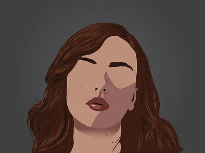 Scarlett Johansson avengers black widow design illustration illustrator portrait scarlett johansson