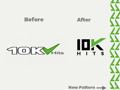 10K Hits logo concept 10khits idea logo.redesign logo logoicon logotype